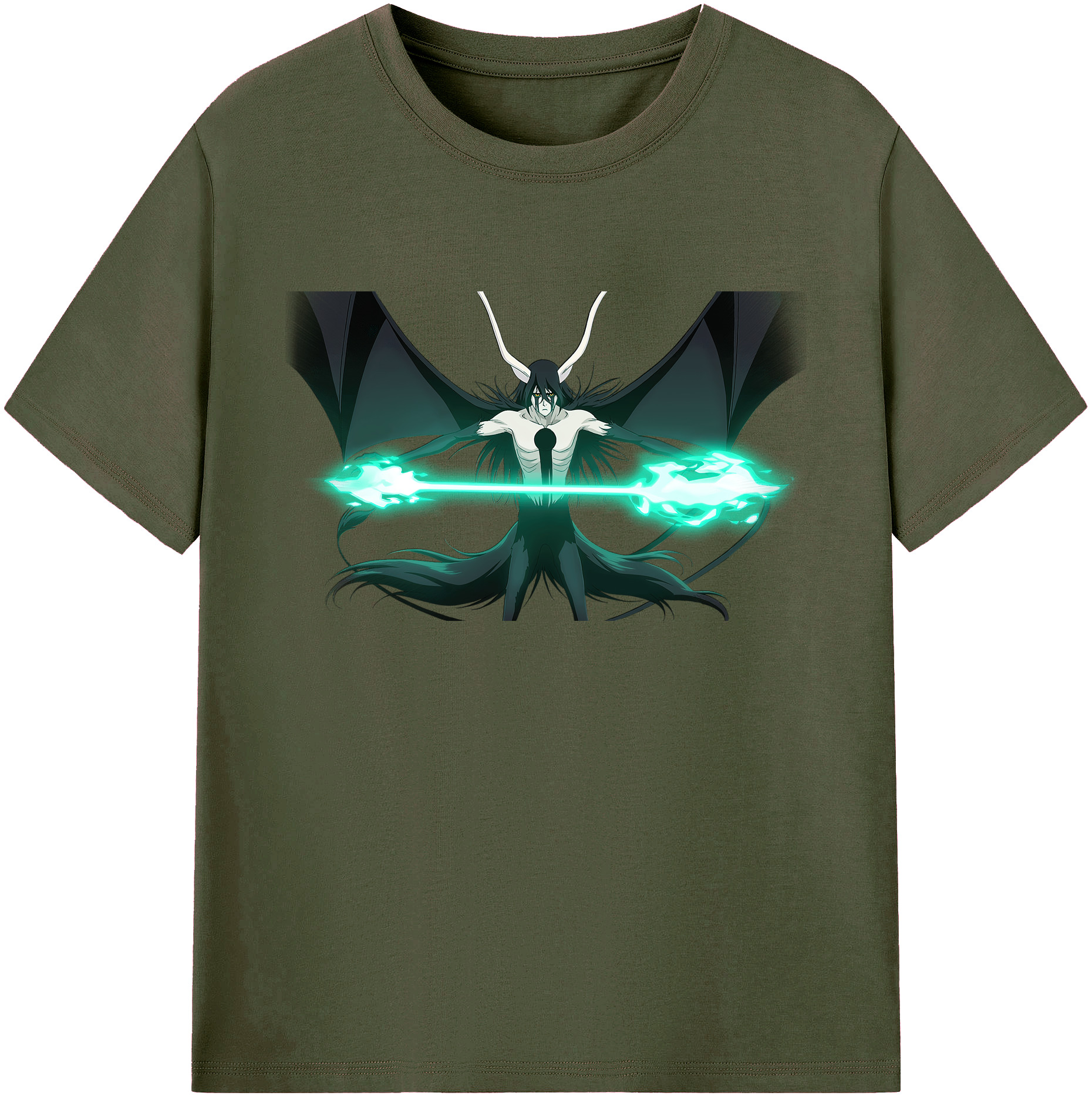 （画像用） ブリーチ ウルキオラ·シファー BLEACH Ulquiorra cifer 綿100％ メンズ半袖Tシャツ｜肌触りやわらか＆通気性